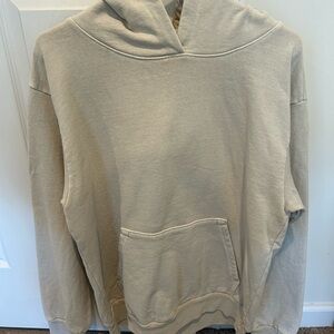 TALENTLESS Cream Oversized Long Sleeve Hoodie